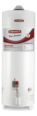 Termotanque A Gas 120 Lts Sherman Tpgp 120 msh 13 Superior Apoyo Color Blanco